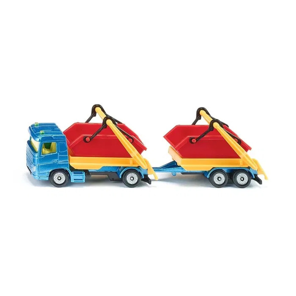 Siku Truck W Skip And Trailer