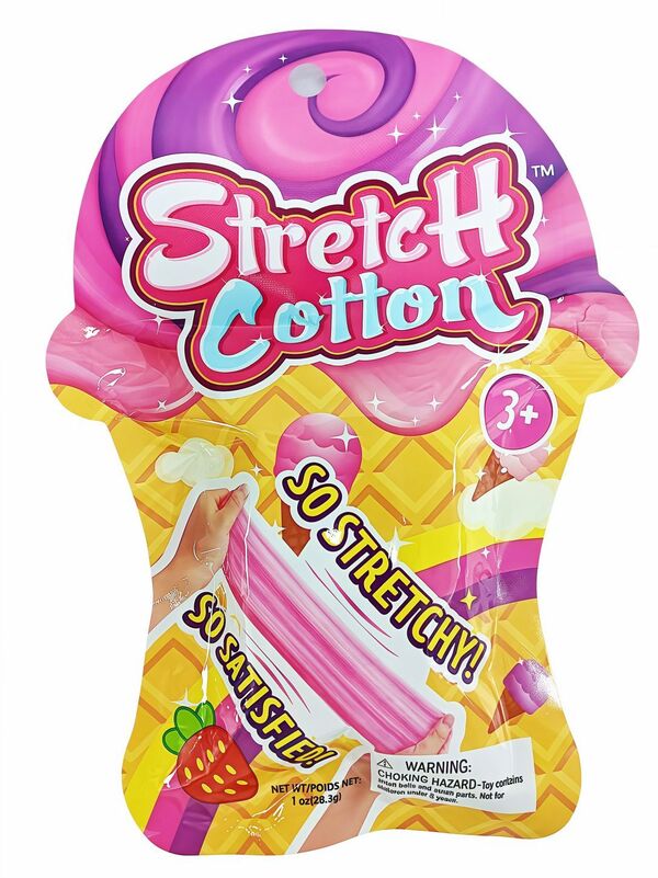 Stretch Cotton slime med jordbær lukt