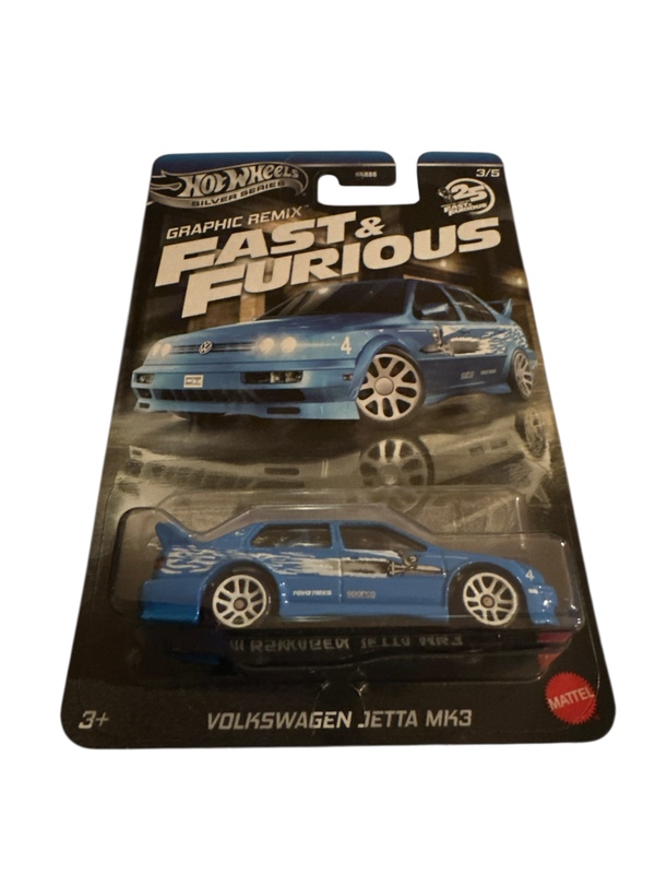 Hot Wheels Silver Fast & Furious 1:64 Wolkswagen Jetta MK3