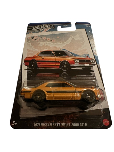 Hot Wheels Silver Vintage Racing 1:64 1971 Nissan Skyline HT 2000 GT-R 1971 Nissan Skyline HT 2000 GT-R - Hot Wheels
