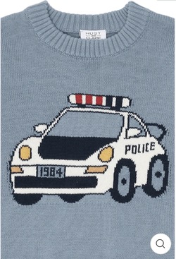 HCPELLE POLITIBIL STRIKKEGENSER Light blue - Hust & Claire