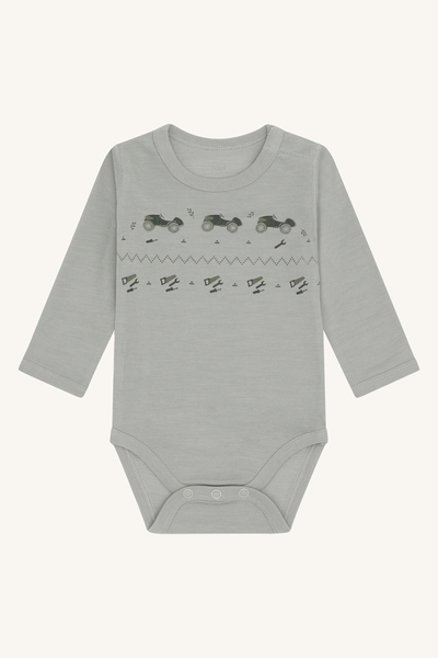 HCBaloo Playing body ull/bambus Forest Fog - Hust & Claire