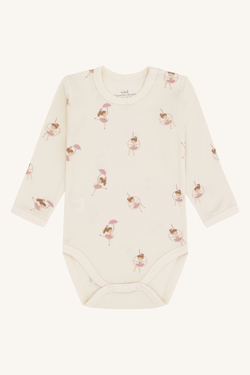 HCBaloo Line dancer body ull/bambus Off White  - Hust & Claire