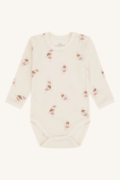 HCBaloo Line dancer body ull/bambus Off White  - Hust & Claire