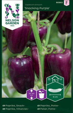 Paprika, Potte - Snacking Purple ikke relevant - Nelson Garden