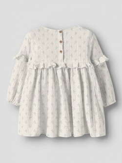 NMFBALIA LS LOOSE DRESS LIL ATELIER coconut milk - LIL`ATELIER