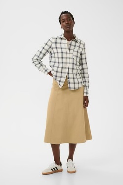 Yana Skjorte Big Dark Navy Check - Part Two