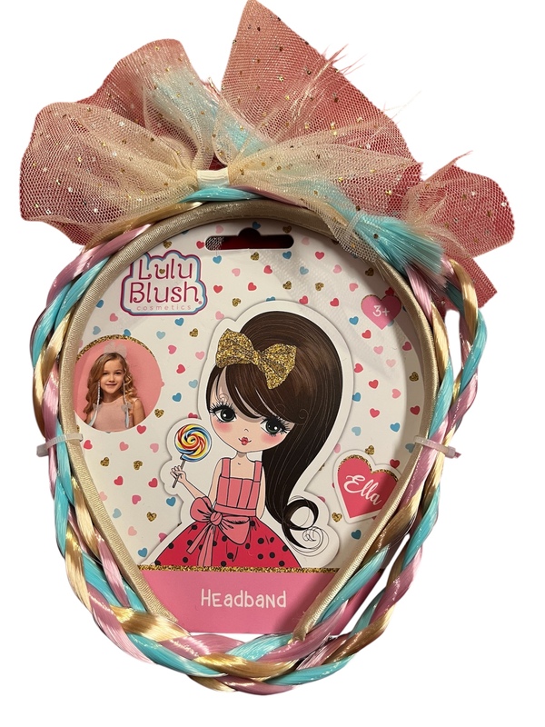 PAKKE HÅRBØYLE MED FLETTE LULU BLUSH