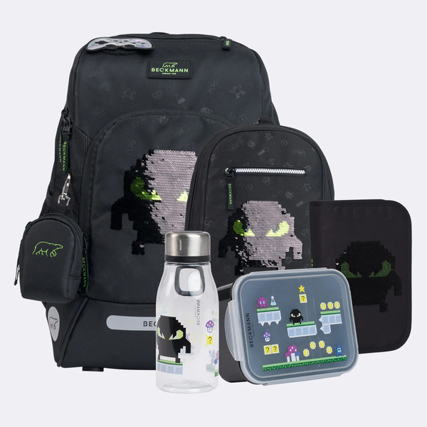 Beckmann Active Air FLX skolesekk sett, Pixel - levering februar - NYHEIT 2026