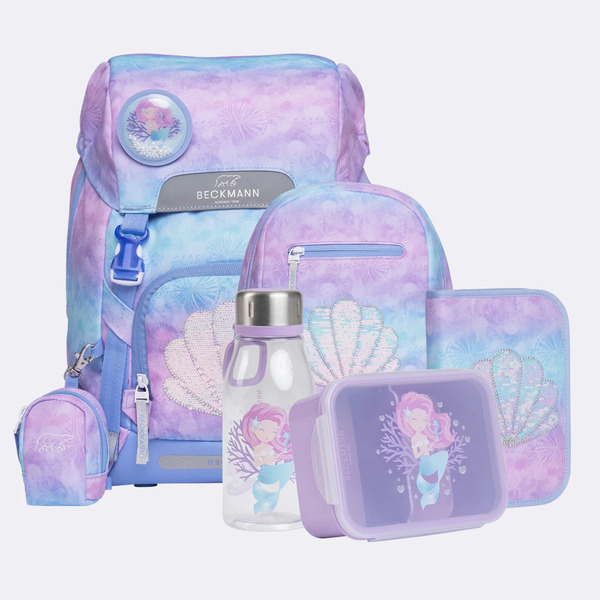 Beckmann Classic skolesekk sett, Seashell - levering februar - NYHEIT 2026