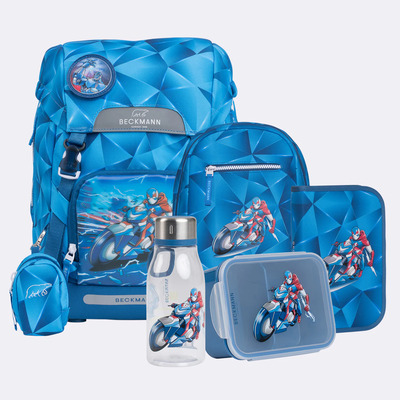 Beckmann Classic skolesekk sett, Blue Lightning - levering februar - NYHEIT 2026 Blue lightning - Beckmann