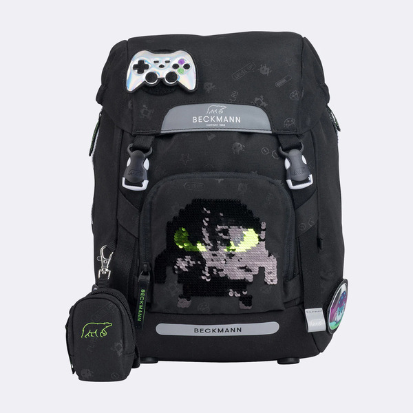 Beckmann Classic skolesekk, Pixel - levering februar - NYHEIT 2026