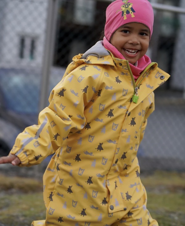 Kattnakken Heilårsregndress Hagl Bananskum - kjem snart!