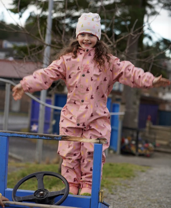 Kattnakken Heilårsregndress Hagl Rosa krystall - kjem snart!