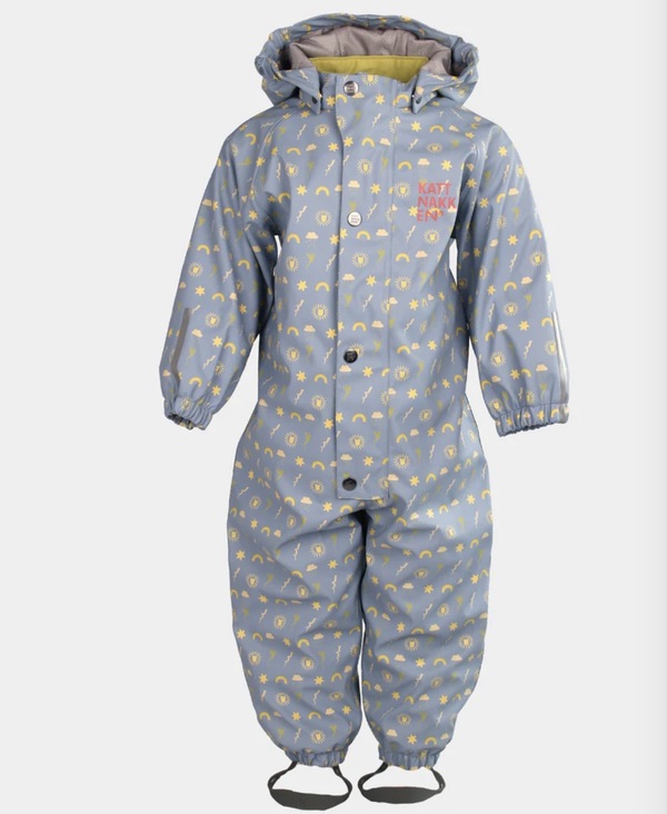 Kattnakken Babyregndress Dugg Mjuk Blå - kjem snart!