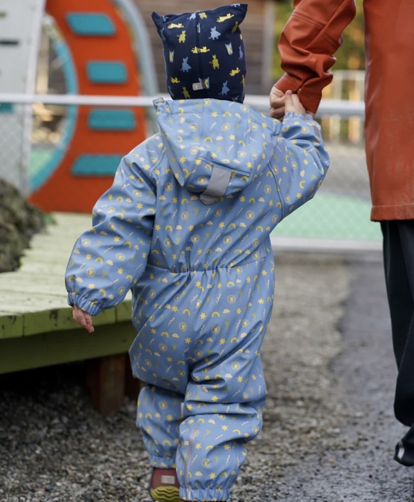 Kattnakken Babyregndress Dugg Mjuk Blå - kjem snart!