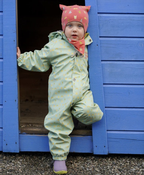 Kattnakken Babyregndress Dugg Jane Pistasj - kjem snart!