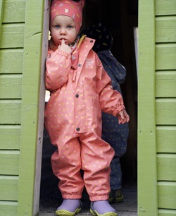 Kattnakken Babyregndress Dugg Stokkrose - kjem snart! Stokkrose - Kattnakken