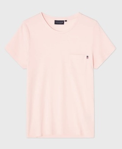 Bomull-moda blanding klassisk t-skjotre Light Pink - Lexington