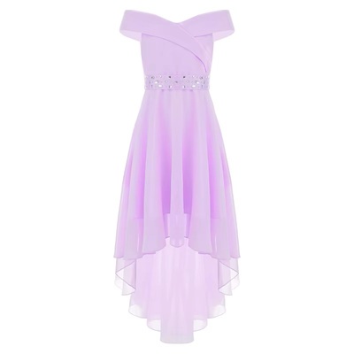 Sweatheart Off-shoulder Kjole lys lilla - Guttogpike