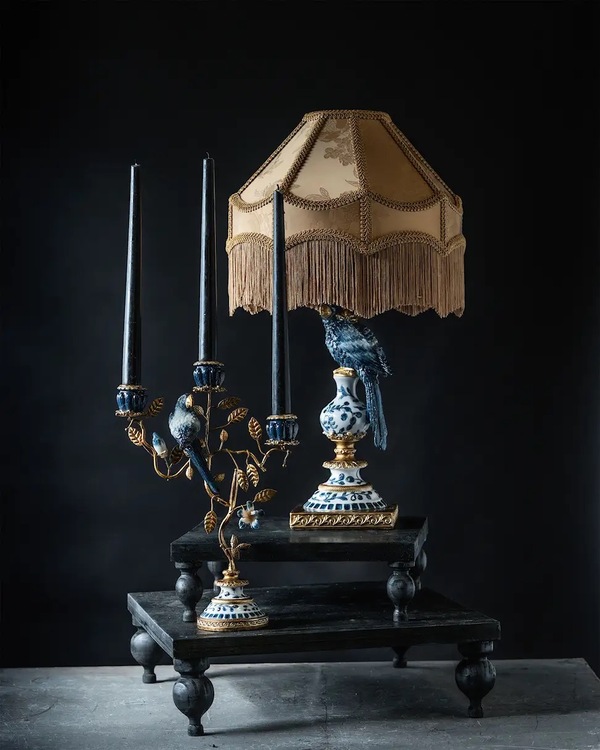 Bordlampe - Papegøye m/Skjerm