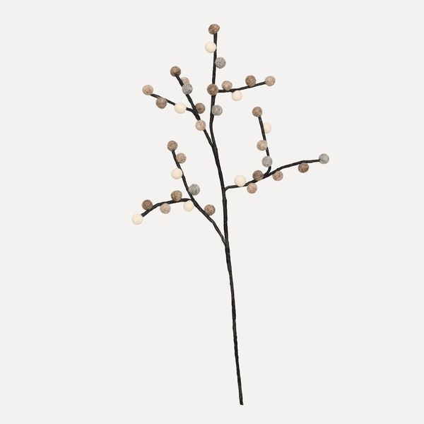 Ullfilt Kvist m/Bær - Gråvær