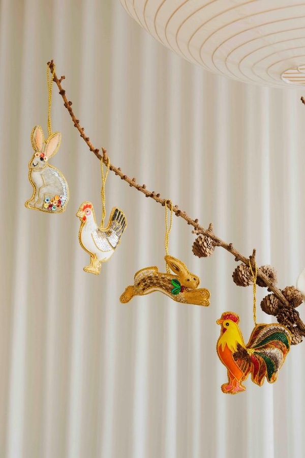 Håndlaget Ornament - Høne