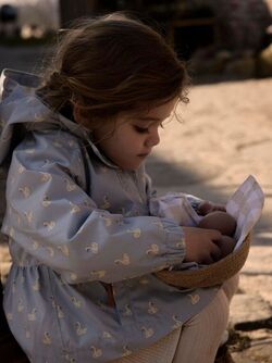 NMFGUDRUN JACKET FO LIL ATELIER Zen Blue SWAN - LIL`ATELIER