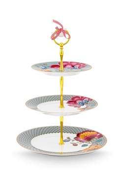 Kakefat 3etg Blooming Tales Blå - Pip Studio