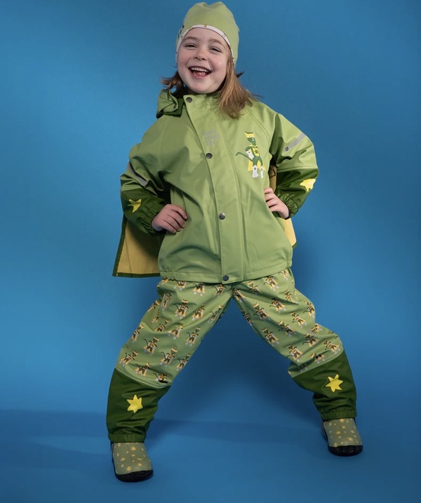 Kattnakken Regnsett Plask Superhelt Supergrønn - kjem iløpet av febuar