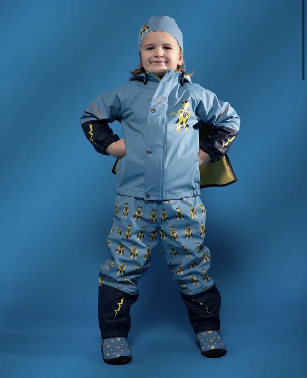 Kattnakken Regnsett Plask Superhelt Superblå - kjem iløpet av febuar