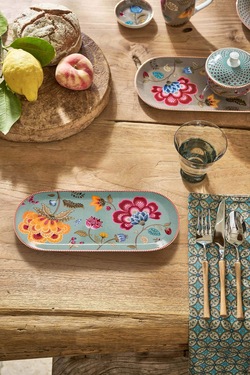 Kakefat Avlangt Blooming Tales  Blå - Pip Studio