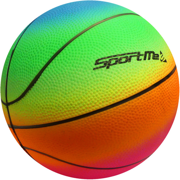 SportMe Regnbue Basketball Stor