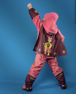 Kattnakken Plask Regnsett Superhelt Superrosa - Kattnakken