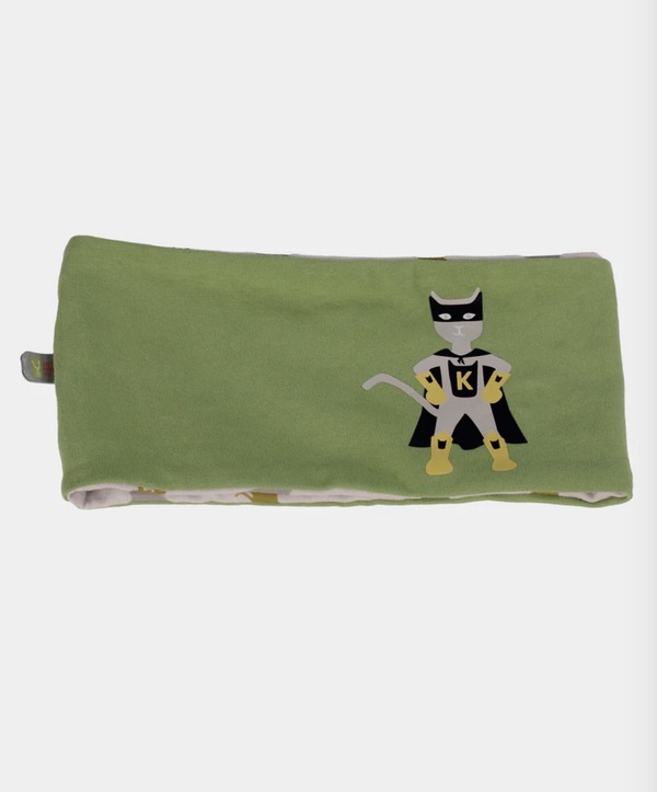 Kattnakken panneband vendbar Supergrønn