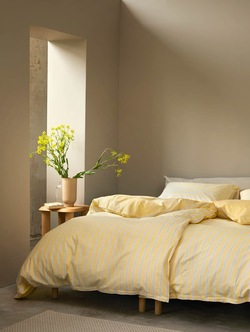 Ylva Ekstra Fin Bomull Sengesett - Gul Gul - Høie of Scandinavia 