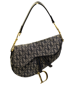 Christian Dior Trotter Saddle Bag Blå - Dior