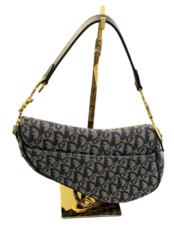Christian Dior Trotter Saddle Bag Blå - Dior