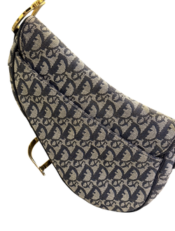 Christian Dior Trotter Saddle Bag Blå - Dior