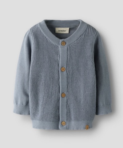 NBMDARYL LS KNIT CARD LIL ATELIER Tradewinds - LIL`ATELIER