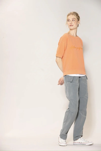 Blue Jade Blouse Dusty Orange - Blue Sportswear