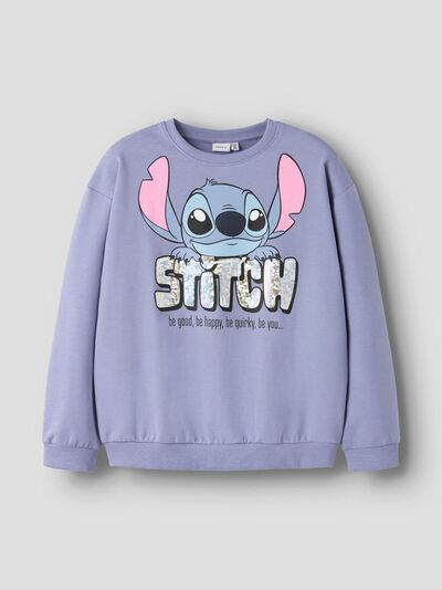 NKFFORDI STITCH NREG SWEAT BRUSH Purple Impression - Name It