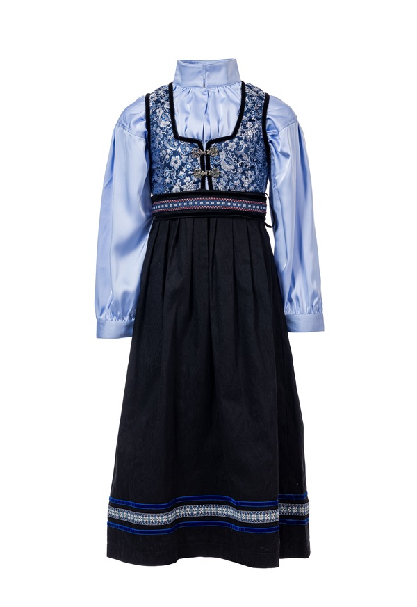 Oline "liten" Festdrakt med silke bluse