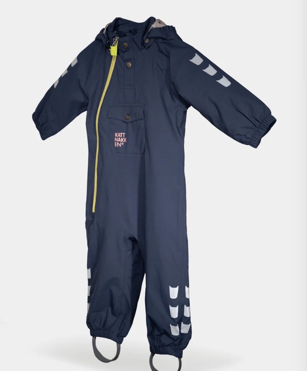 Kattnakken Vinddress Baby / tynn parkdress Marine (Stor i størrelsen)