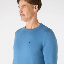MUSTO MEN'S ORIGINAL LITE CREW KNIT Storm Cloud - Musto
