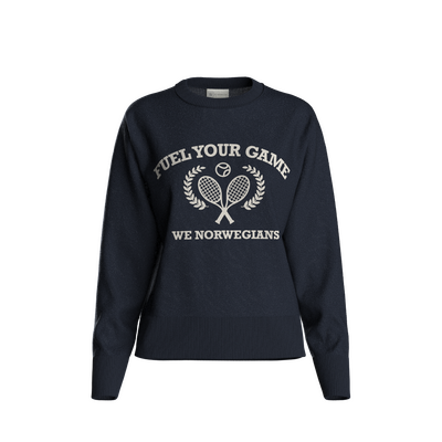 Deuce Chenille Sweater women  navy - We Norwegian