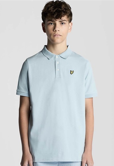 LYLE & SCOTT PLAIN POLO SHIRT Opal Blue  - Lyle & Scott