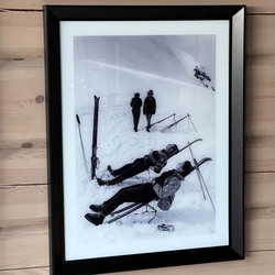 Vintage bilde. Slapper av i solen. None - Hyttestil