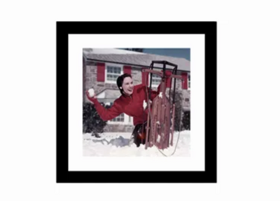 Bilde I ramme med glass 