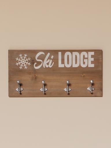 Skilogde knaggrekke med 4 knagger